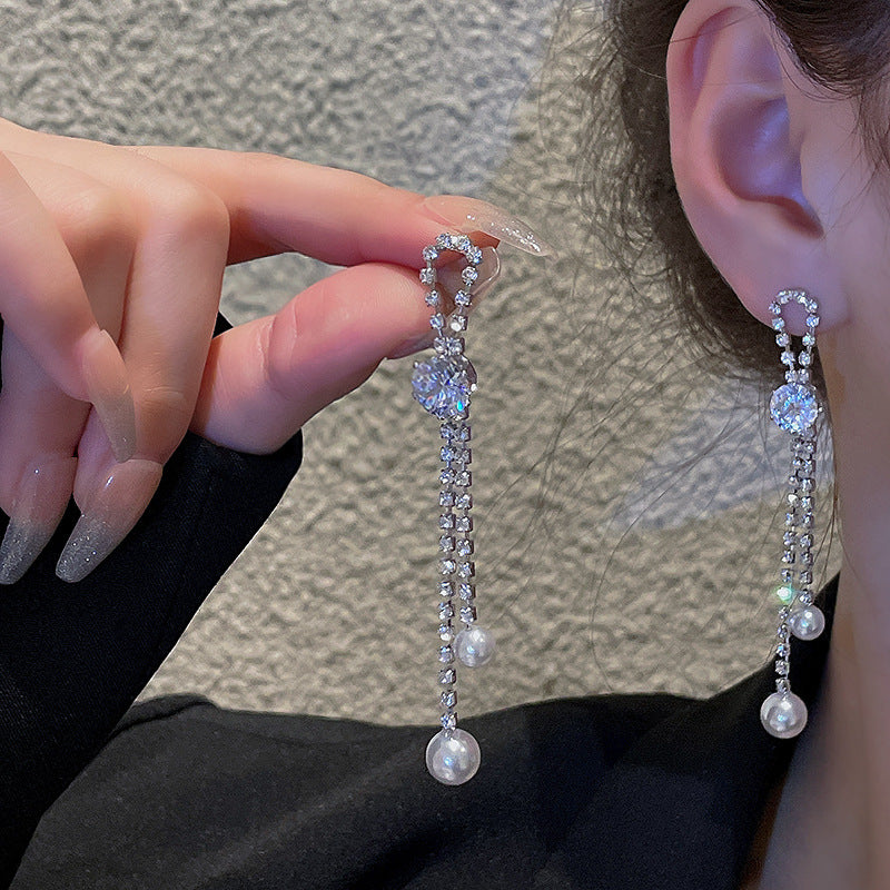 チェーンピアス K18 ピアス ロングアメリカンピアス アクセサリー622銀