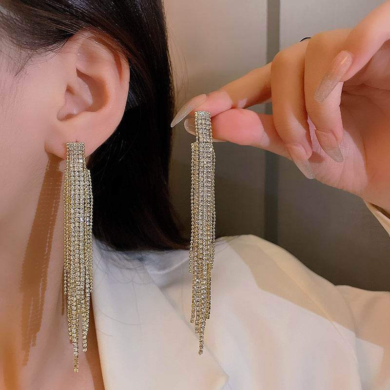 チェーンピアス K18 ピアス ロングアメリカンピアス アクセサリー629