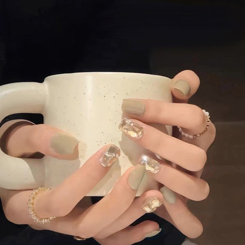 ネイルチップ ミディアム オーバル 人気 3d マグネット デザイン ファッション 99