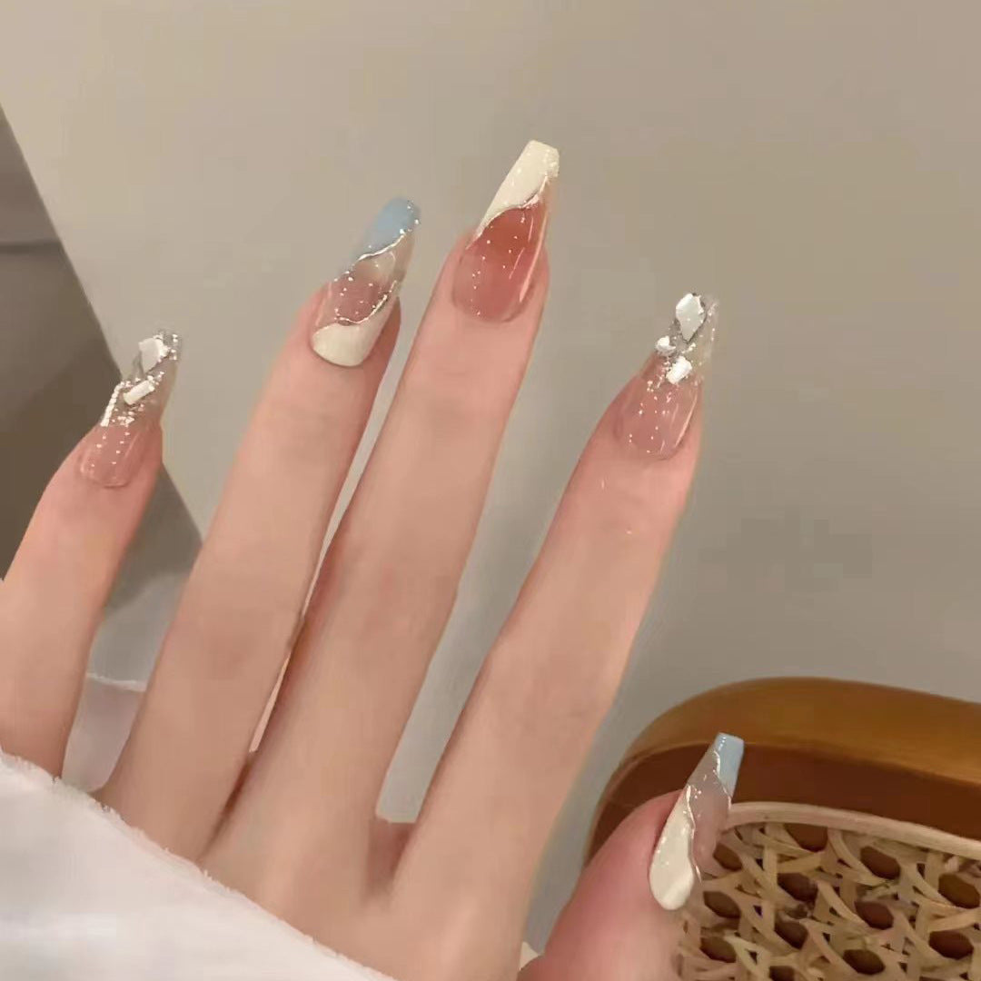 ネイルチップ ミディアム オーバル 人気 3d マグネット デザイン ファッション 265